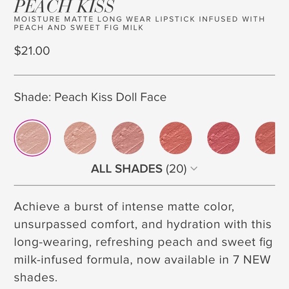 Too Faced Peach 🍑 Kiss Lipstick 👄 - Picture 8 of 8